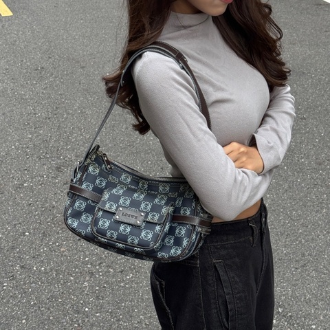 （極稀有） Loewe Hobo 經典圖騰 肩背腋下包 專櫃7.3萬