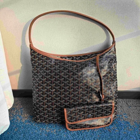Goyard 戈雅 Hobo狗牙棕色腋下包