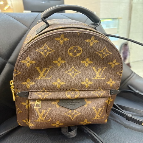 LOUIS VUITTON LV 老花迷你後背包 閒置品