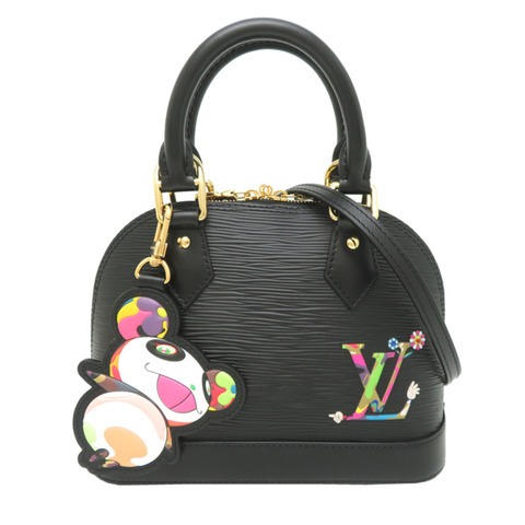 路易威登 Alma BB Takashi Murakami 聯名女手袋 M13670 Epi Noir（黑色）