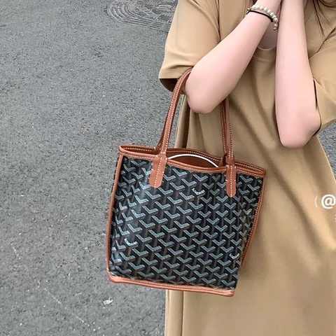 ✨Goyard｜mini tote 棕色｜98新