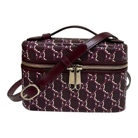 Gucci 795058 GG Shadow Mini Vanity Bag Bordeaux 波爾多紅