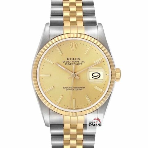 【大眾金時代】ROLEX 勞力士16233 Datejust 蠔式日誌 原廠全配件 台灣保單 金色T柱面盤 錶徑36mm 自動上鍊 大眾金時代G387