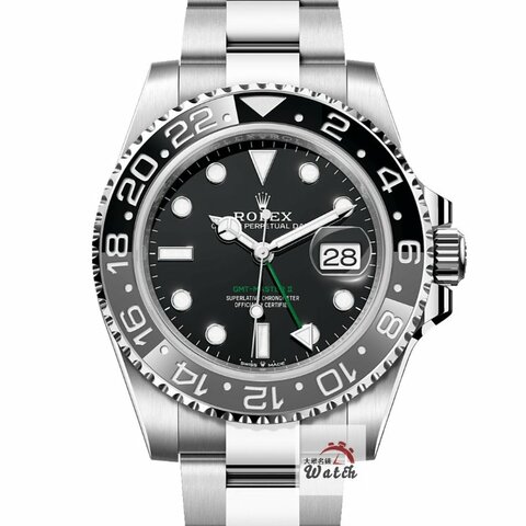 【大眾金時代】ROLEX勞力士 126710GRNR GMT-Master ll 2024/10全配件 最新款 雙色皮蛋圈 兩地時區 三版帶 大眾金時代G388