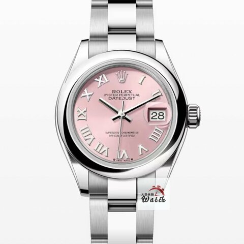 【大眾金時代】ROLEX勞力士 279160 Datejust 蠔式女錶 最新款 粉色羅馬面盤 錶徑28mm 自動上鍊 不鏽鋼材質 大眾金時代B1518