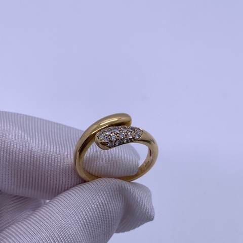 Bvlgari 寶格麗Astraea黃金密鑲鑽石戒指 52碼