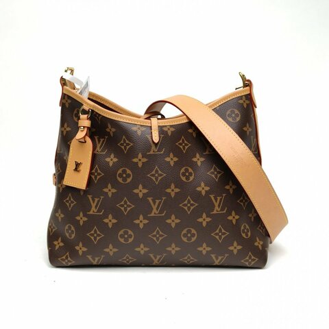 LOUIS VUITTON CARRYALL小號29配子袋老花PVC金扣晶片肩背包