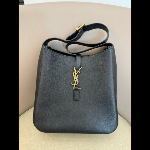 YSL/聖羅蘭 黑金小號Hobo腋下包