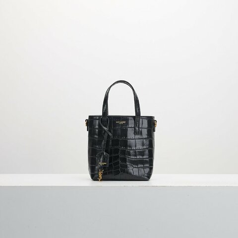 YSL mini tote鱷魚壓紋