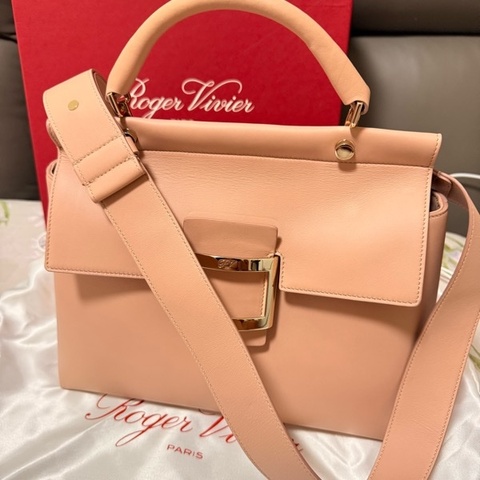 Roger Vivier 手提包/肩背/斜背/櫻花粉