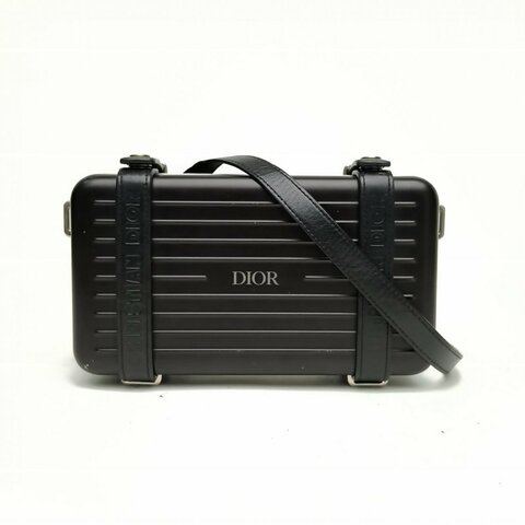 DIOR 黑色合金銀扣Rimowa聯名斜挎包肩背包