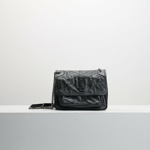 YSL niki baby 黑銀