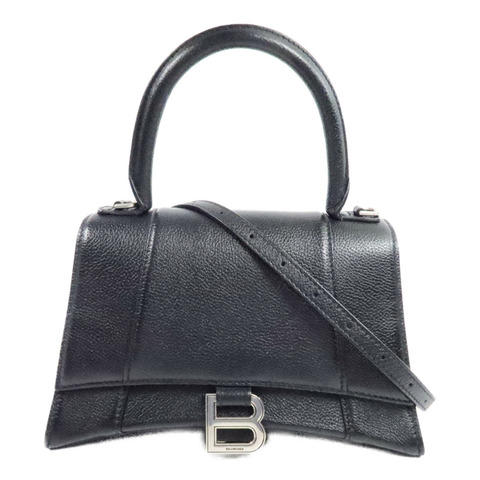 BALENCIAGA 牛皮皮革Hourglass Small Top Handle手挽肩背兩用袋