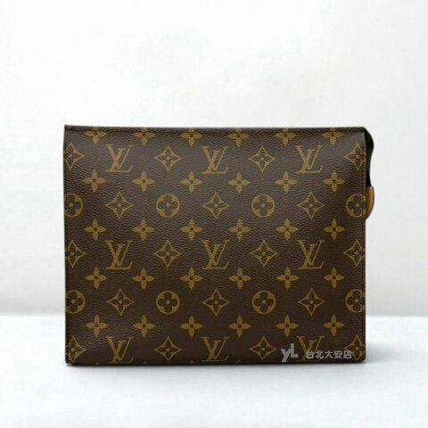 A13483-LV Poche Toilette 老花一字拉鍊手拿包 M83547