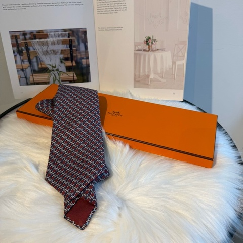 Hermès (愛馬仕) 真絲領帶