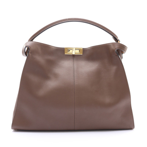 FENDI 芬迪 Peekaboo X-Lite 肩背包 棕色 牛皮 8BN304 A5E9 F1QTQ