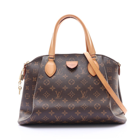 LOUIS VUITTON LV 路易威登 Rivoli MM 兩用包 棕色 原花帆布 M44546