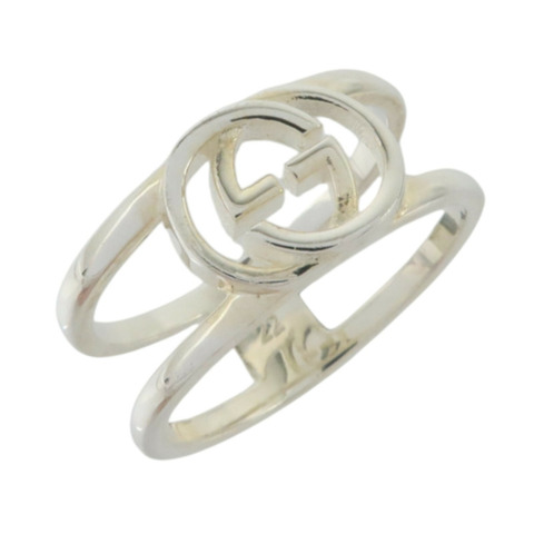 GUCCI 925純銀Interlocking GG Ring戒指