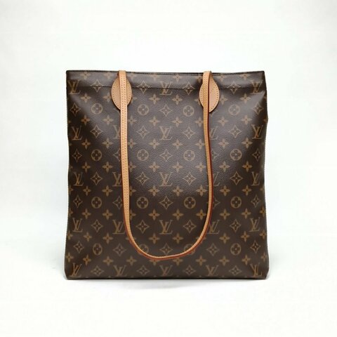 LOUIS VUITTON CARRYIT子母手袋購物袋老花PVC金扣肩背包
