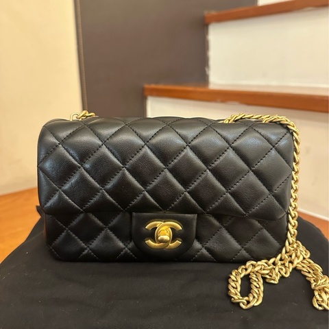 CHANEL 黑菱格金山茶花調節 COCO20