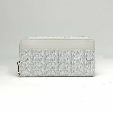 GOYARD 白色PVatignon長款拉鏈錢包肩背包
