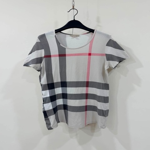 BURBERRY BRIT 滿版經典格紋彈力短袖