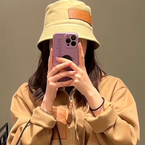 LOEWE✨皮標漁夫帽 #58
