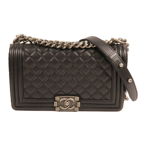 CHANEL 羊皮皮革Boy 25肩背袋