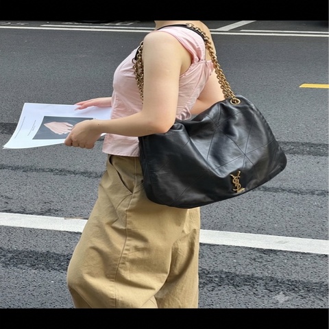 聖羅蘭/Saint laurent JAMIE 4.3 大號羊皮革手袋機場包 23年編碼   尺寸：43*29*9