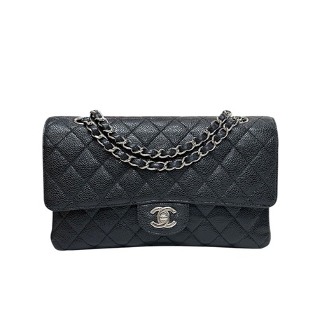 Chanel A01112 Classic Flap 牛皮荔枝紋銀錬