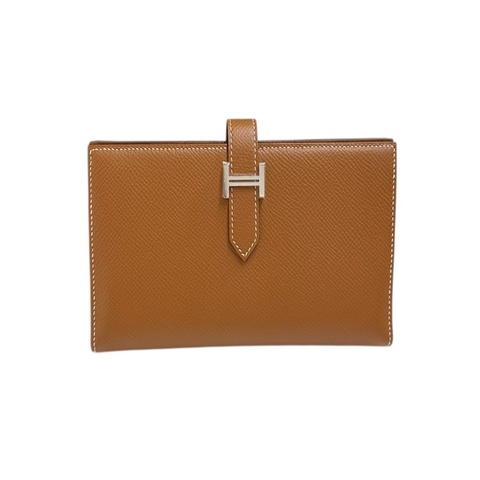 全新 Hermes Bearn Wallet Epsom CC37 Gold Colour