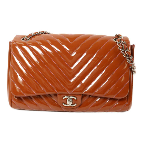 CHANEL 漆皮皮革Chain Shoulder鏈帶肩背袋