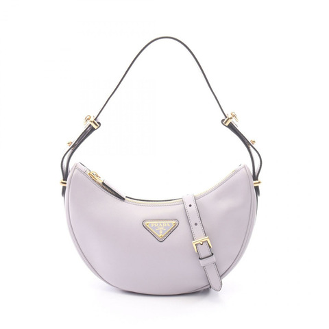 PRADA SOFT CALF ARCHE 肩背斜背包 1BC194 紫色皮革 二手