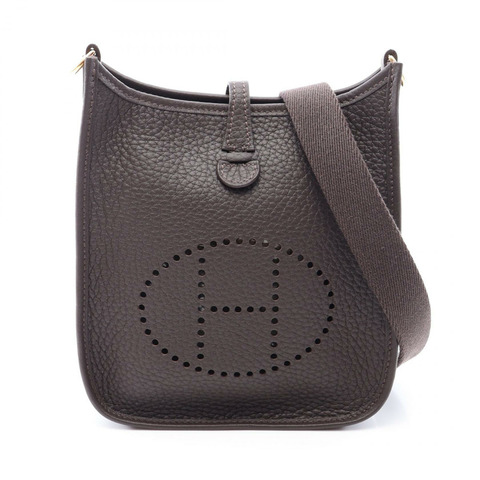 愛馬仕 Evelyne TPM Amazon 單肩斜背包 Taurillon Clemence Bai brun GHW