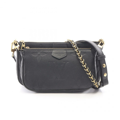 路易威登 多功能 Pochette Accessoires 鏈條單肩包 M80399 黑色皮革