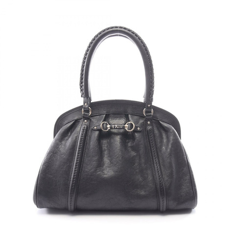 Christian Dior 女士黑色皮革框架手提包（二手）