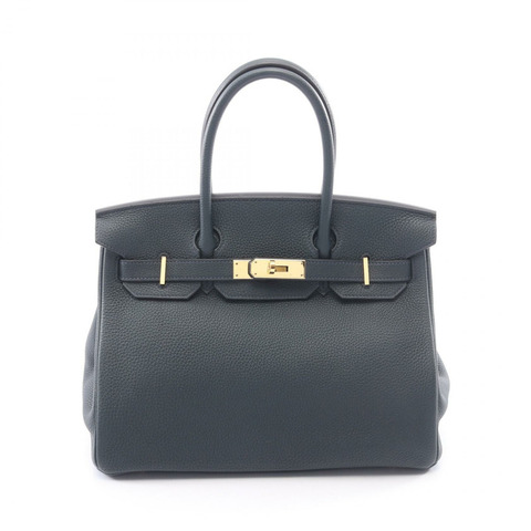 愛馬仕 Birkin 30 手提包 D Togo 皮革 Vert Rousseau 二手女士 GHW