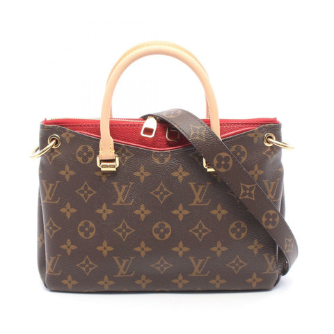 路易威登 Pallas BB 斜背包 M41241 Monogram 帆布 櫻桃紅 二手 LV