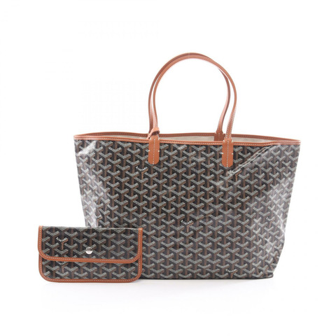 GOYARD Saint Louis PM 手提包，帆布皮革，黑色、棕色、白色，二手女款