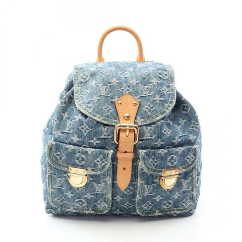 路易威登 Sac a Dos GM 雙肩包 M95056 Monogram Denim 皮革