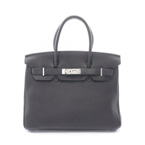 愛馬仕 Birkin 30 手提包 030520CK Togo 皮革 黑色 SHW 二手 女款 L