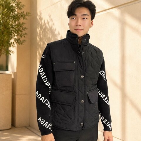 BURBERRY 排釦背心 黑色 S號