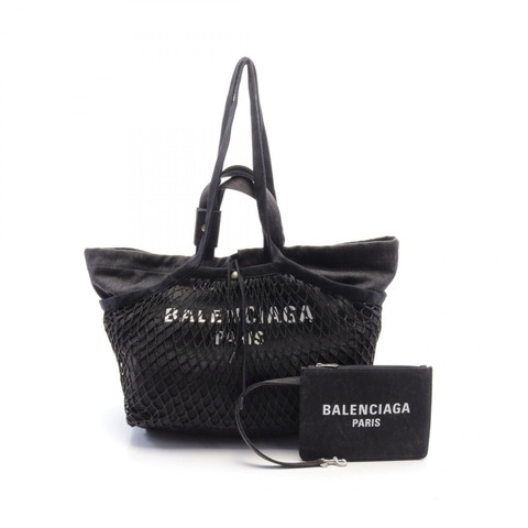 BALENCIAGA 24/7 中型托特包/單肩手提包 7918092AA471069 帆布 黑色 全新