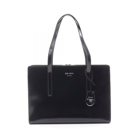 PRADA 1995 復刻版 SPAZZOLATO 手提包 1BA350ZO6F0002 黑色皮革 全新