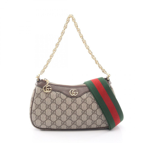 GUCCI Ophidia 小號 GG Supreme 鏈條斜背包 735132FABLE9442 帆布 全新