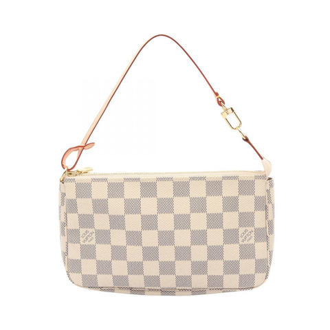 LOUIS VUITTON Pochette Accessoires 小袋手提包 N41207 Damier Azur 帆布二手