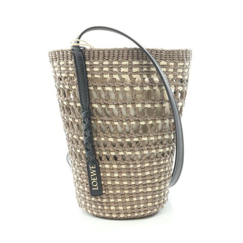 LOEWE Blade Pocket 單肩斜背包 C630IMBX020528 皮革拉菲草卡其色