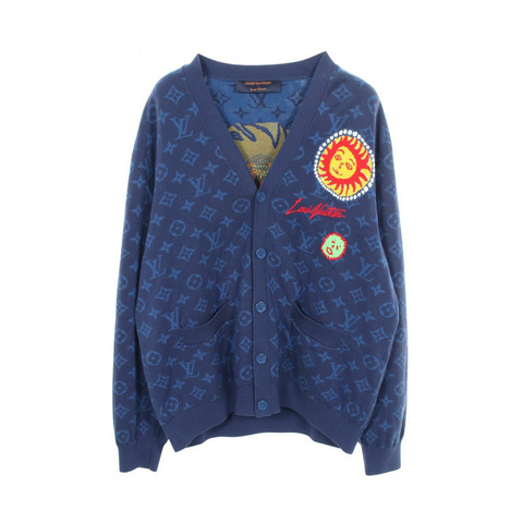 路易威登 Yayoi Kusama 棉質藍色開襟衫 RM232H ZLW HON39W 二手 L 碼 LV