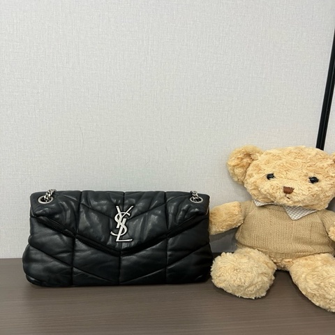 YSL 聖羅蘭 黑銀puffer雲朵包