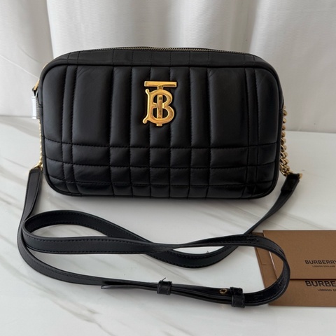 巴寶莉 Burberry 黑色 lola 相機包 底長23